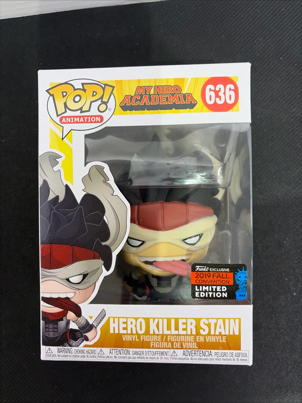 Funko Pop! My Hero Academia Hero Killer Stain #636 2019 Fall Convention LE